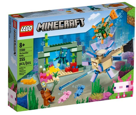 Lego Minecraft Klocki Walka ze Strażnikami 21180