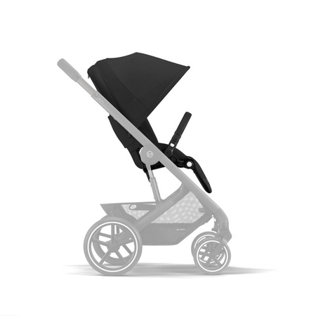 Cybex Balios S Lux Wózek Głęboko-Spacerowy + Cloud G I-Size Fotelik Samochodowy 0-13kg + Baza G + Adaptery Moon Black