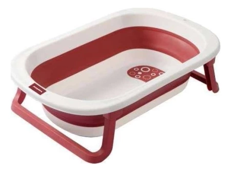 Babyhood BH-323P Składana Wanienka Dziecięca Comfort Czerwona