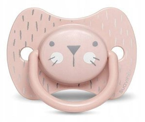 Suavinex Smoczek Fizjologiczny Silikonowy Premium Hygge Baby 18+ Kotek Różowy