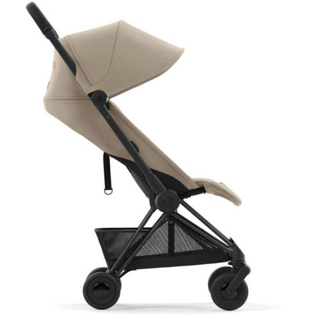 Cybex Coya Wózek Spacerowy Rama Matt Black Cozy Beige + Pałąk do Wózka