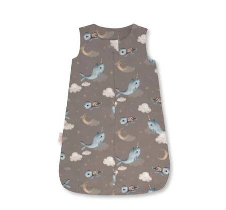 Waldin Śpiworek 2.5 TOG Wieloryb Brązowy Rozmiar S