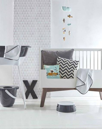 Luma Zestaw Kąpielowy 8 Elementów Wanienka i Akcesoria Dark Grey