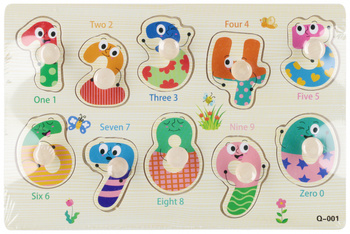 Mega Creative Puzzle Układanka drewniana Cyferki