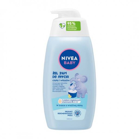 Nivea Baby Żel 2w1 Do Mycia Ciała i Włosów 500ml