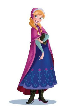 Marko Frozen Dekoracja Ścienna Dwuwarstwowa - Kraina Lodu - Anna