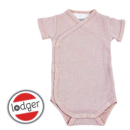 Lodger Body kopertowe niemowlęce krótki rękaw bawełniane jasny róż Ciumbelle Tan r. 74