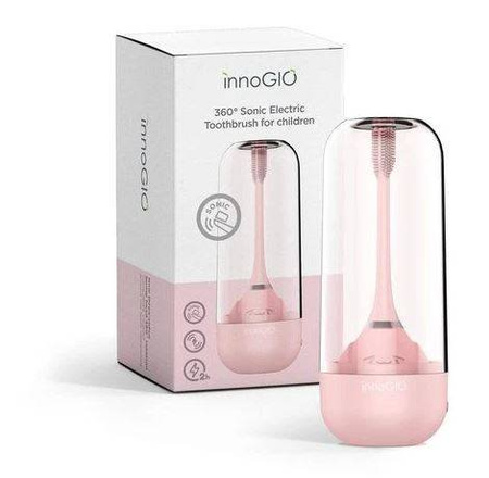InnoGIO Soniczna Elektryczna Szczoteczka z Funkcją 360° Różowa