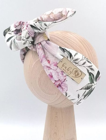 Baby in World Opaska Niemowlęca Hortensje i Róże