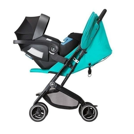 GB Qbit + Wózek Spacerowy Silverfox Grey