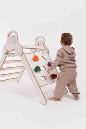 Tupti.wood Drabinka Pikler Ścianka Wspinaczkowa Biała