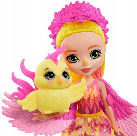 Barbie Enchantimals Lalka+zwierz.domowe FNH22 Falon Phoenix & Sunrise GYJ04