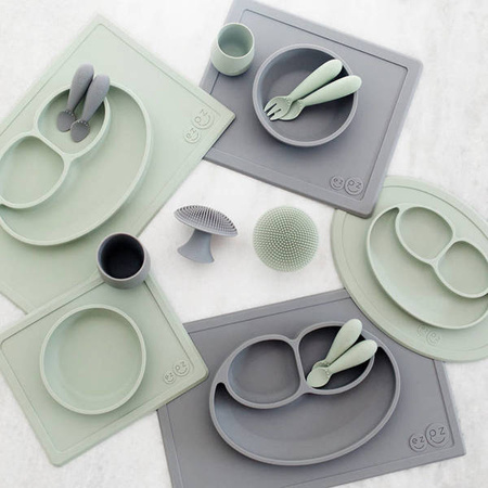 EZPZ Silikonowa Myjka Czyścik Do Naczyń Bez Bakterii Szary Szary