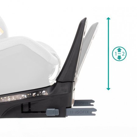 Zopa VOYAGER 2 Obrotowy Fotelik Samochodowy Silver Grey