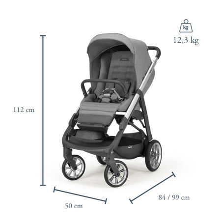 Inglesina Aptica Wózek Spacerowy Silk Grey