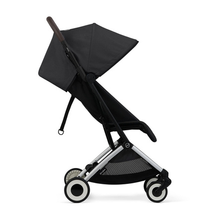 Cybex Orfeo Wózek Spacerowy Rama Srebrna Moon Black + Pałąk