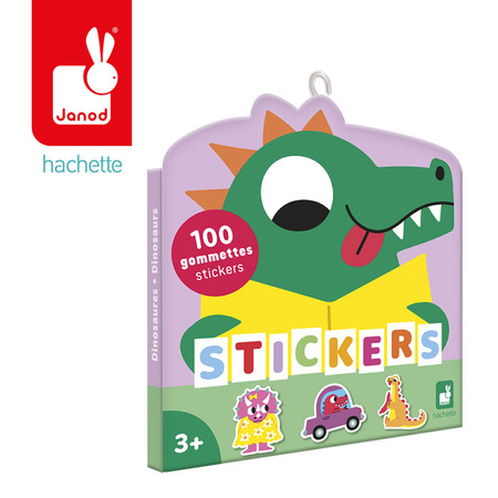 Janod Naklejki 100 szt. Dinozaury 3+