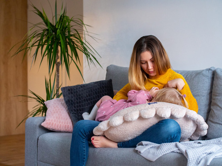 Pan Pieróg Poduszka do Karmienia Granat