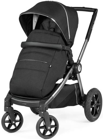 PegPerego GT4 Wózek Spacerowy Terenowy Black Shine