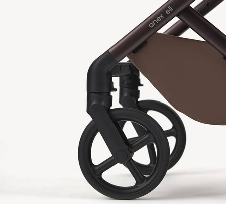 Anex Eli Wózek Głęboko-Spacerowy Wander + Cybex Aton B2 i-Size Fotelik Samochodowy 0-13kg + Baza One Volcano Black