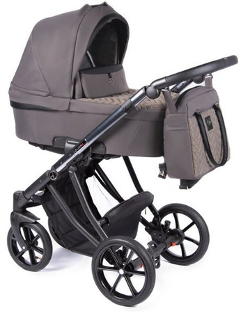 Coletto Dante Wózek Głęboko-Spacerowy 2w1 D-10 Czarno-Grafitowa Rama