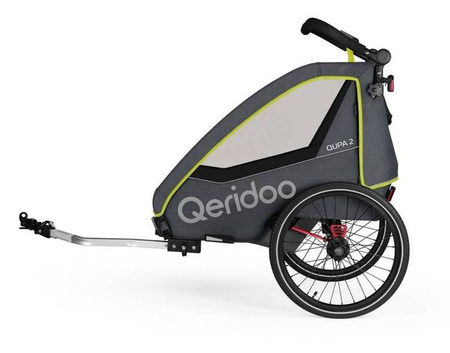 Qeridoo Qupa 2 Przyczepka Rowerowa Lime