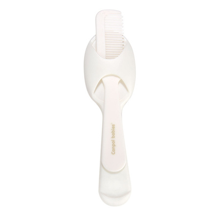 Canpol Babies Szczotka i grzebień dla niemowląt 56/160 White oiled