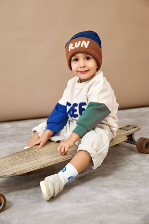 Lassig Bluza z bawełny organicznej GOTS Little Gang Free milky 2-4 lata