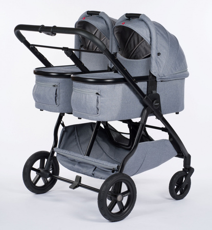 Mast M.Twin x Wózek Bliźniaczy Mast Swiss Design Koła HP Glacier Lake Stała Rączka