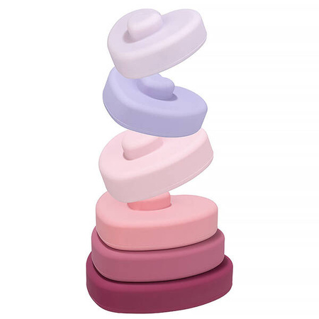 Baby in World Wieża Silikonowa Serca Dusky Lilac