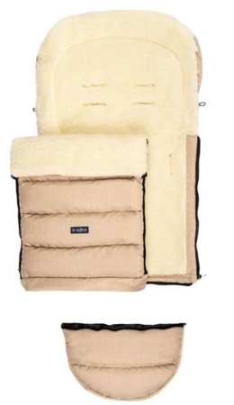 Zaffiro iGrow 2.0 Śpiworek Do Wózka Wełna Melanż Beżowy