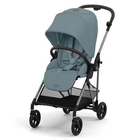 Cybex Melio Wózek Głęboko-Spacerowy Stormy Blue + Cloud G I-Size