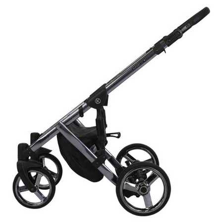 Kunert Tiaro Premium Wózek Głęboko-Spacerowy 2w1 Brąz + Krem Grafitowa Rama Koła Żelowe