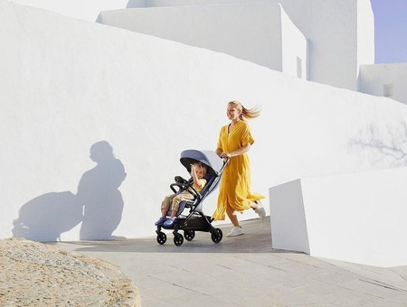 Easywalker Jackey Kompaktowy Wózek Spacerowy z Torbą Transportową Pebble Grey