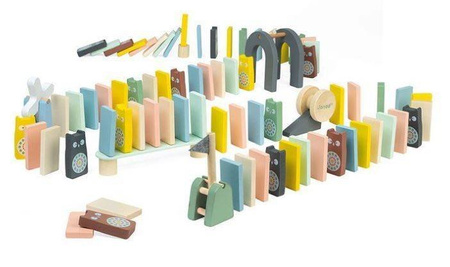 Janod Drewniane Domino Sweet Cocoon 100 Elementów