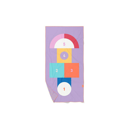 QUUT Dwustronny ręcznik plażowy PlayTowels M (140 x 70cm) Hopscotch