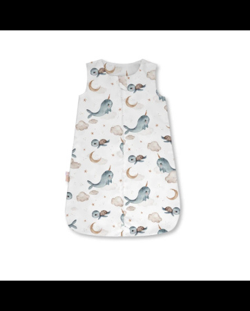 Waldin Śpiworek 0.5 TOG Wieloryb Biały Rozmiar S