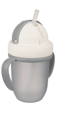 Canpol Babies Matte Pastels KubekZe Składaną Rurką Silikonową 210ml 56/522_grey Grey
