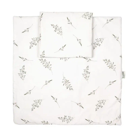 Waldin Pościel Niemowlęca Rożek 2 w 1 Zielone Gałązki