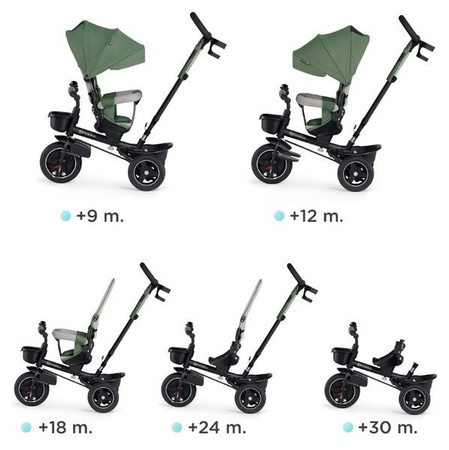 Kinderkraft Spinstep Rowerek Trójkołowy Pastel Green