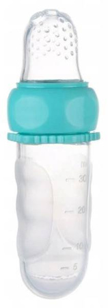 Canpol babies Tubka silikonowa do podawania musu i owoców 56/110_tur Turkus