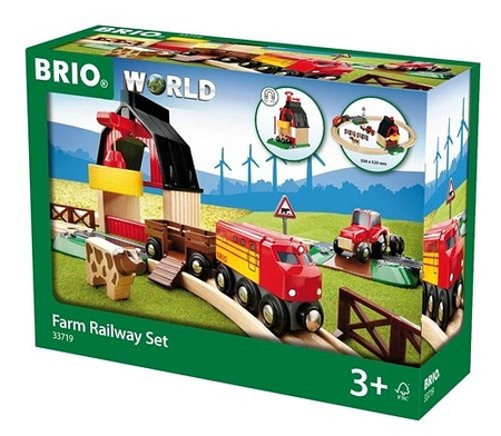 Brio World Drewniana Kolejka Na Farmie