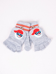 Yoclub! Rękawiczki Naszywka Haft i Kapturek 14