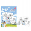 Kids Euroswan Zestaw kreatywny, kolorowanka, naklejki, kredki - Bluey