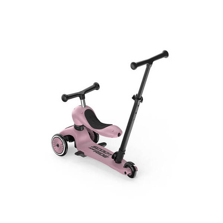 Scootandride Highwaykick 1 Push and Go 2w1 Jeździk i hulajnoga z rączką do prowadzenia 1-5 lat Wildberry + Kask