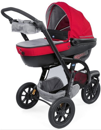 Chicco Trio Activ3 Wózek Wielofunkcyjny 3w1 Red Berry