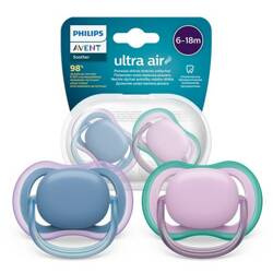 Avent Smoczek Ultra Air 6 - 18m Granat i Fiolet