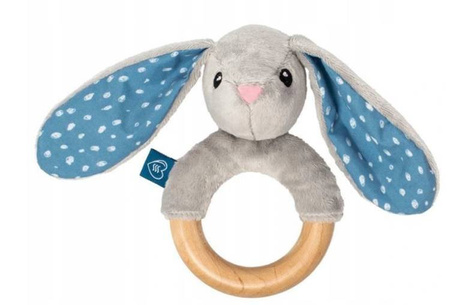 Whisbear EKO Gryzak Drewniany Króliczek Szary