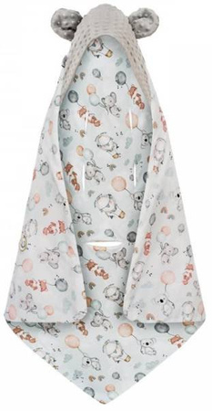 Bambusowy Kocyk do Fotelika 90x90 cm Balony