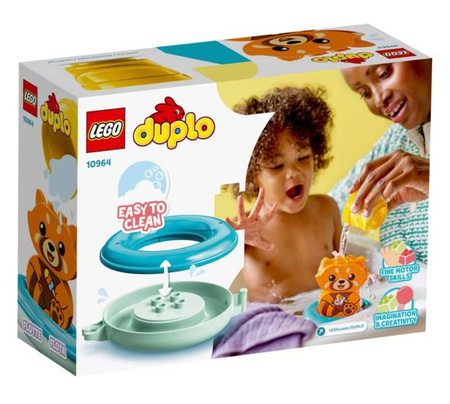 Lego Duplo Klocki Zabawa w Kąpieli: Pływająca Czerwona Panda 10964